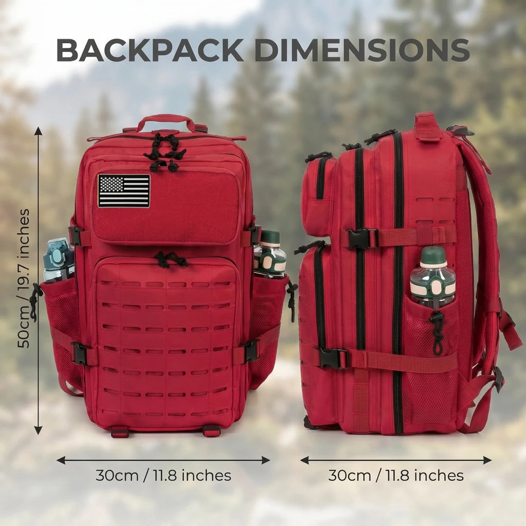 ReFire Gear 45L Tactical Backpack With Dual Cup Holders