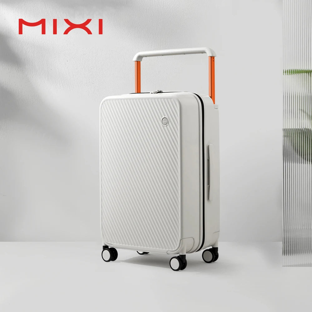 Mixi Hardside Travel Suitcase With Wide Handle And Spinner Wheels
