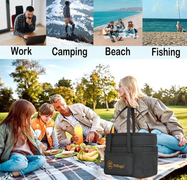 Waterproof Insulated Cooler Bag With Adjustable Shoulder Strap