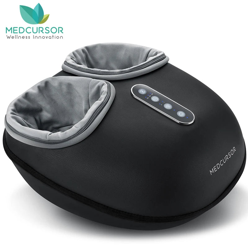 Medcursor Shiatsu Heated Foot Massager With Wrap Around Rollers