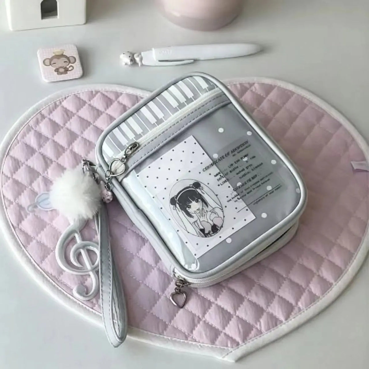 Transparent Window Kawaii Itabag For Anime Badges And Photocards