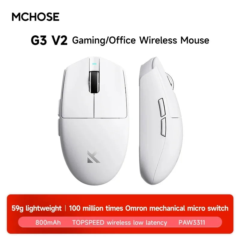 Mchose G3 V2 Wireless Gaming Mouse Pixart 3311 Three Mode