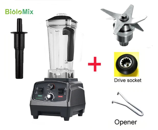 Biolomix Heavy Duty Timer Blender With Tritan Mixing Jar